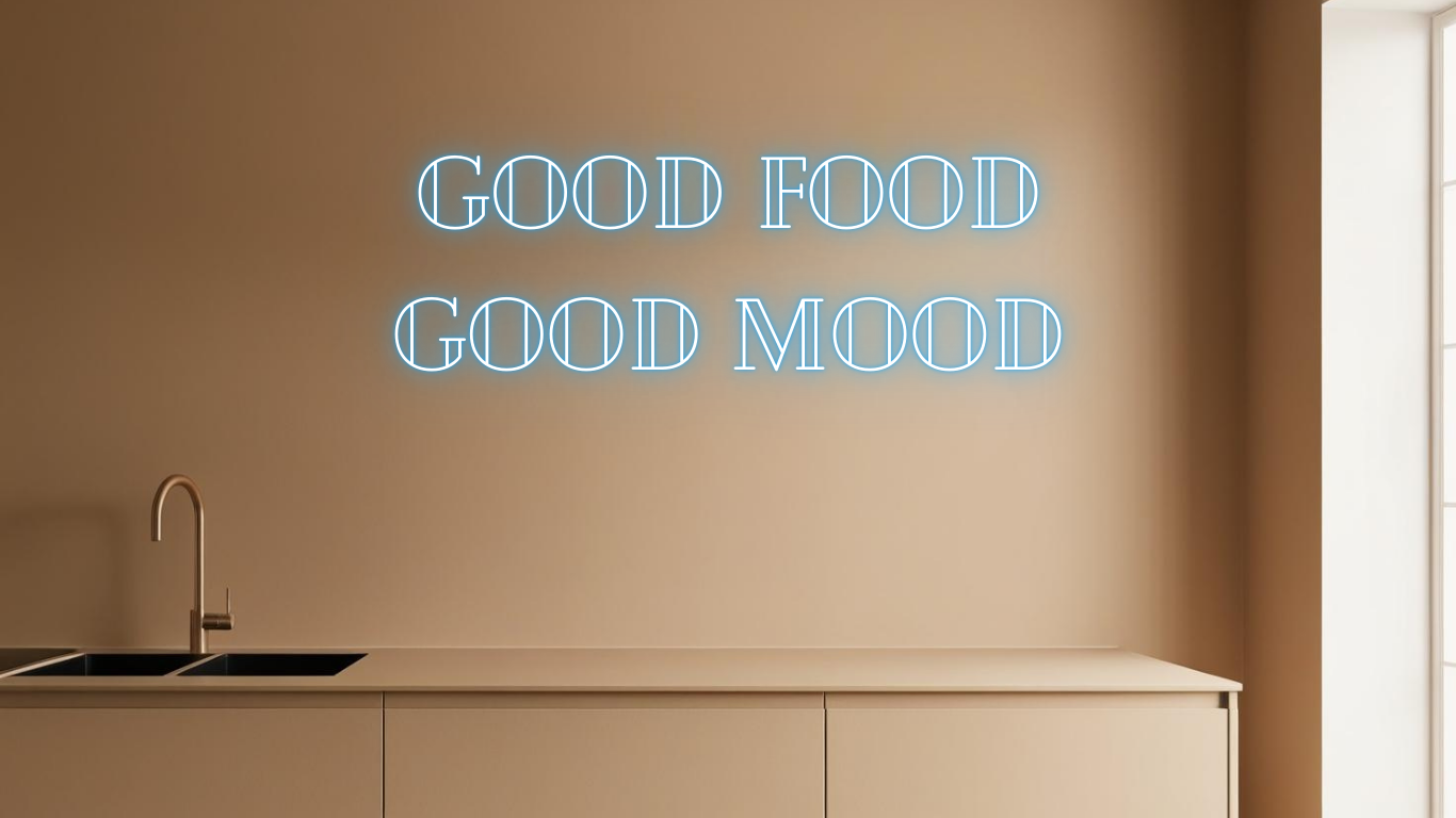 GOOD FOOD GOOD MOOD NEON SIGN